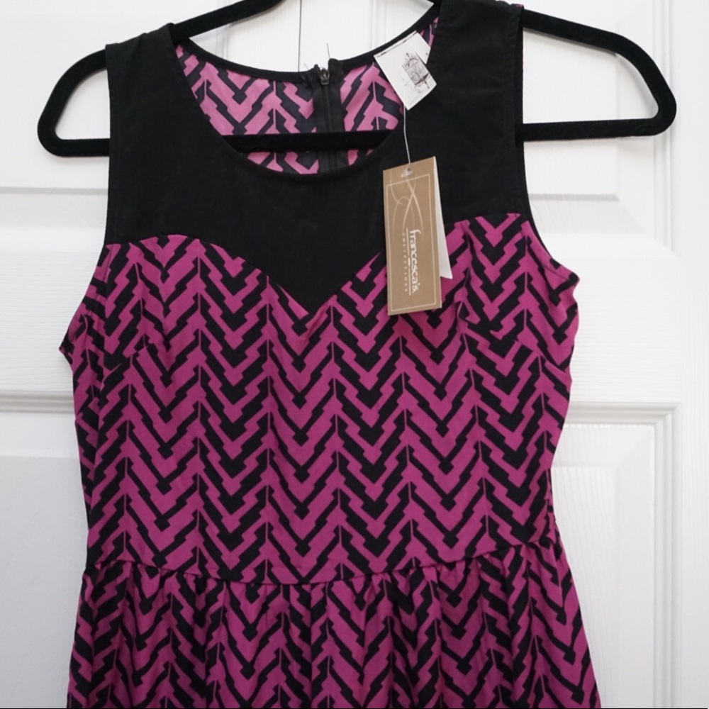 Francesca’s Chevron Print Dress - Picture 2 of 7